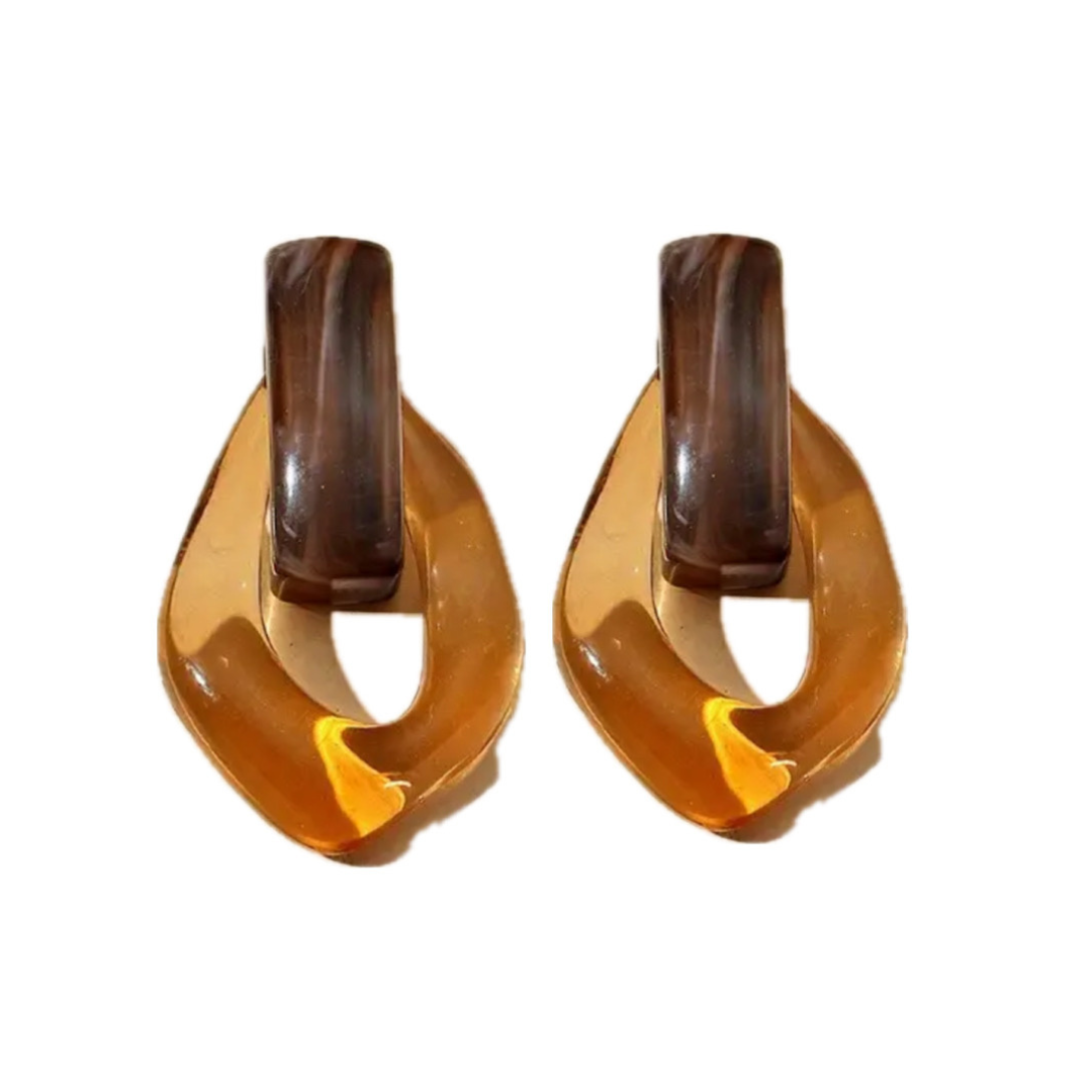 Boucles Acrylique/ Bois