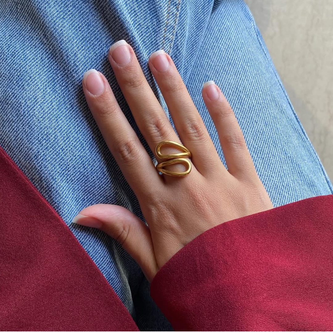 Bague Fleur Ajustable