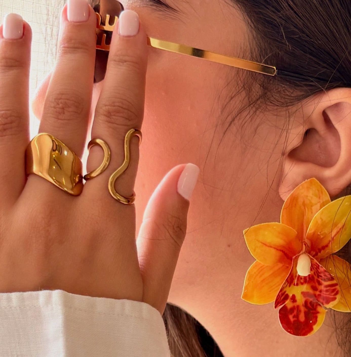 Boucles D'oreille Orchide