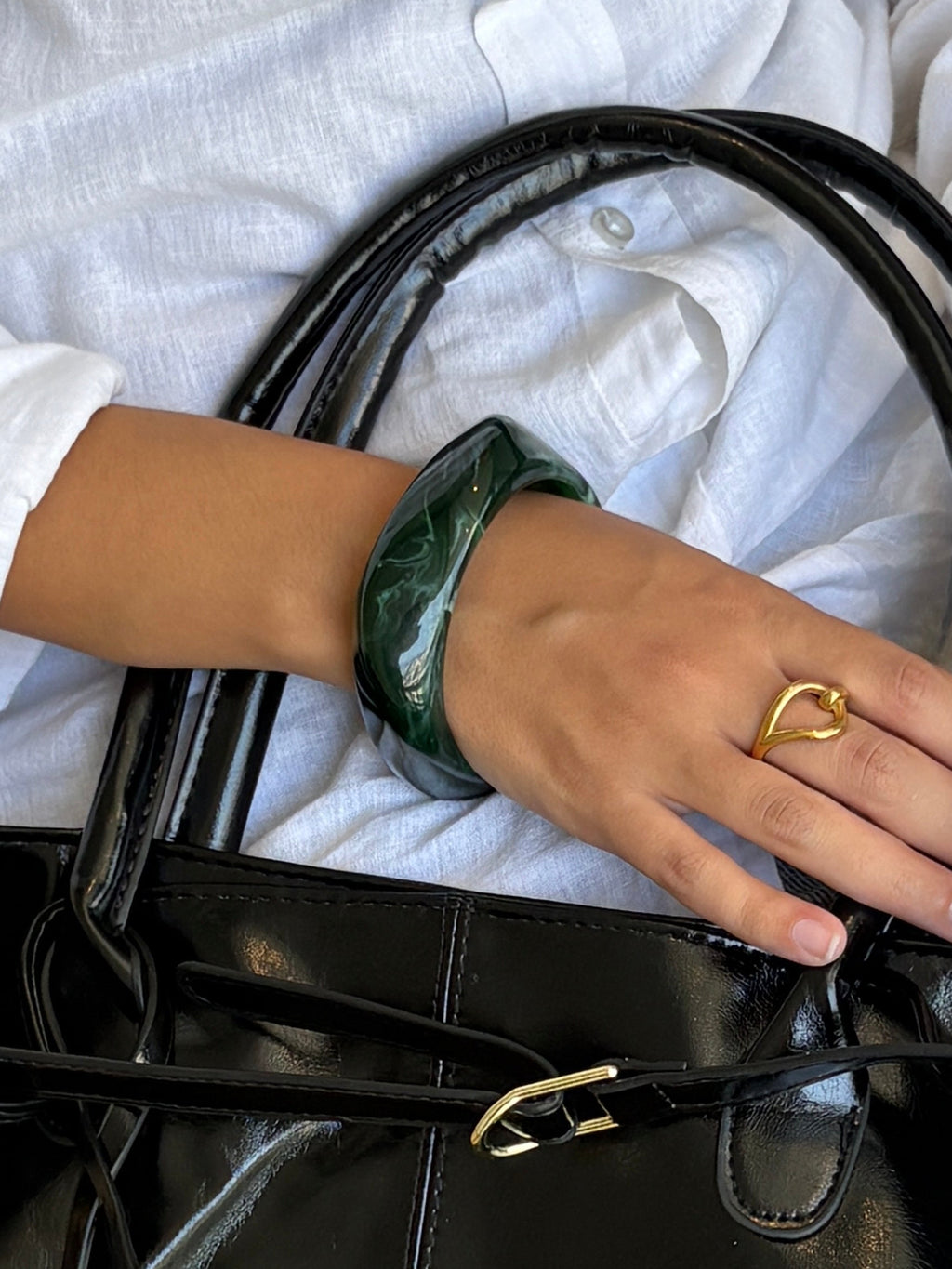 Bracelet Acrylique Vert