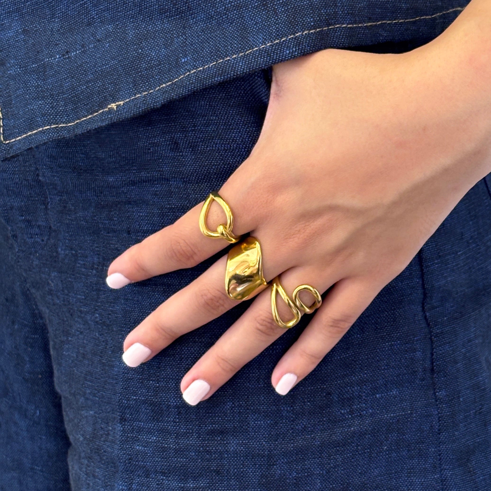 Bague Fleur Ajustable